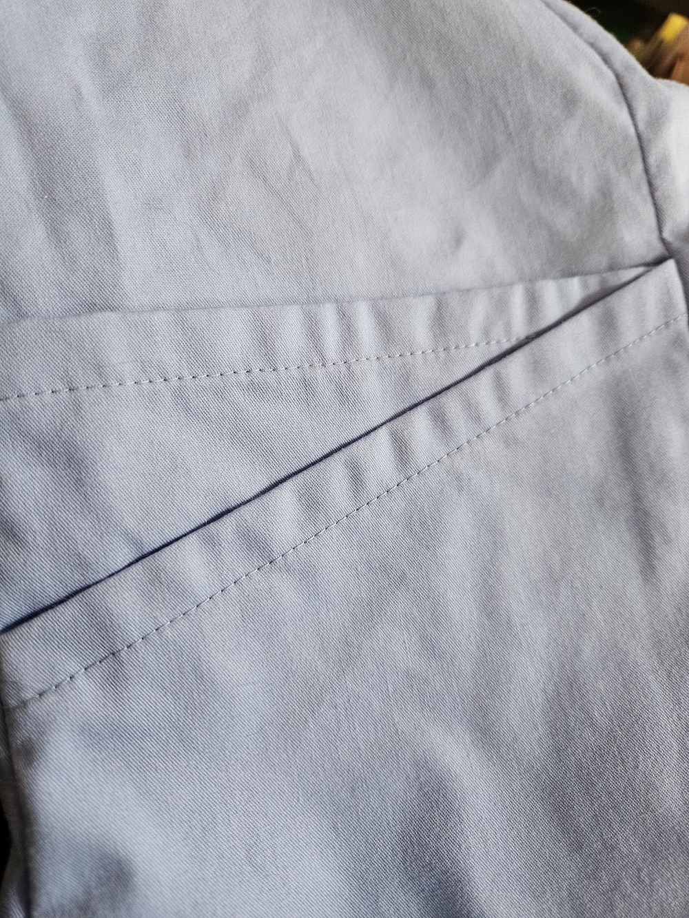 Butter light blue Butter-Soft Henley Scrub Top - Picture 7 of 7